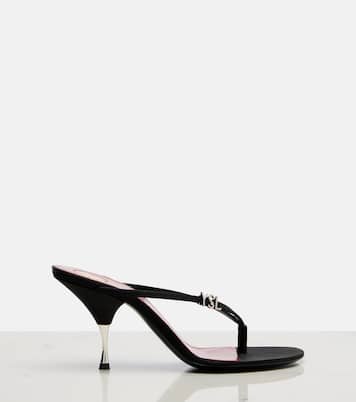 Jerry crêpe satin thong sandals | Saint Laurent