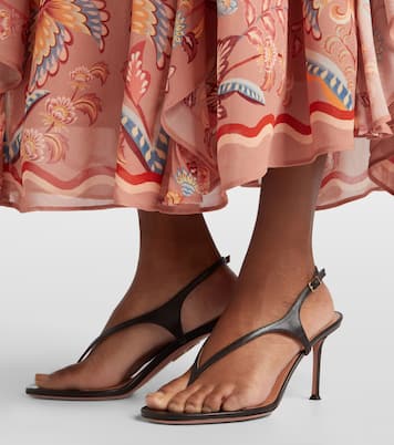 Bikini leather thong sandals | Aquazzura