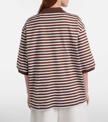 Polo oversize rayé en coton | Róhe