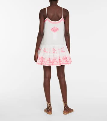 Vestido corto de algodón bordado | Juliet Dunn
