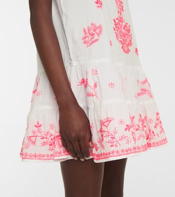 Vestido corto de algodón bordado | Juliet Dunn