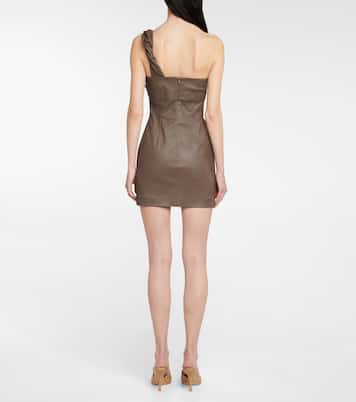 Saint Pierre leather minidress | The Mannei