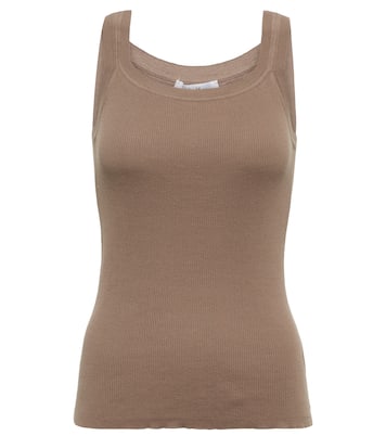Cento ribbed-knit cotton tank top | Max Mara