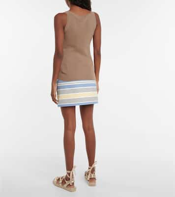 Cento ribbed-knit cotton tank top | Max Mara