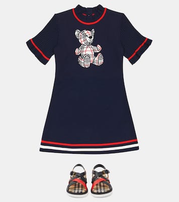 Intarsia wool-blend dress | Burberry Kids