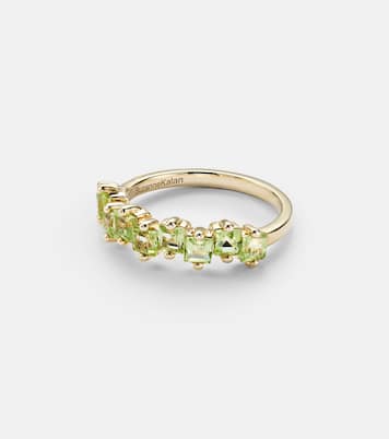 Cierra 14kt gold ring with peridots | Suzanne Kalan