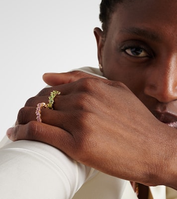 Cierra 14kt gold ring with peridots | Suzanne Kalan