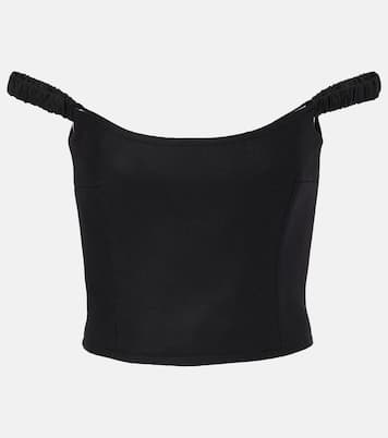 Audra off-shoulder wool-blend top | Khaite