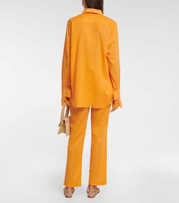 Camisa de algodón y lino | Bananhot