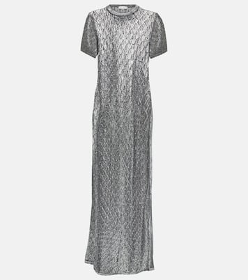 Metallic knit maxi dress | Rabanne