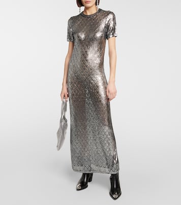 Metallic knit maxi dress | Rabanne