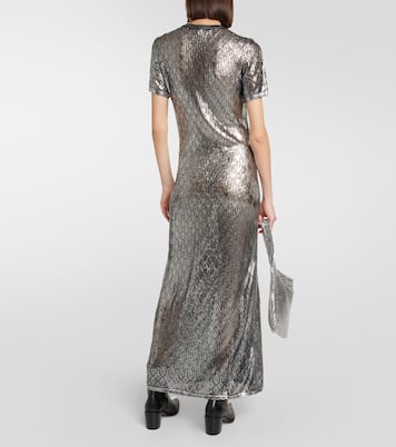 Metallic knit maxi dress | Rabanne