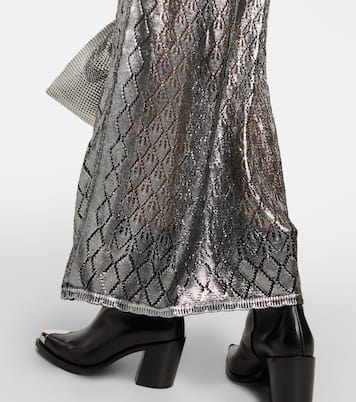 Metallic knit maxi dress | Rabanne