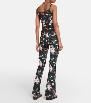 Top froncé à fleurs | Rabanne