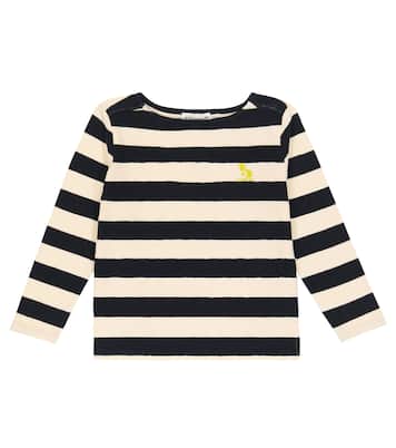 T-shirt Baudelaire in cotone a righe | Bonpoint
