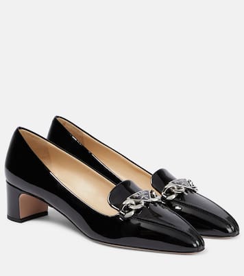 Verzierte Pumps aus Lackleder | Prada