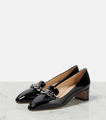 Verzierte Pumps aus Lackleder | Prada