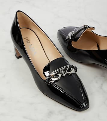 Verzierte Pumps aus Lackleder | Prada