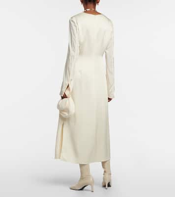 Robe midi en satin | Jil Sander