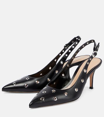 Verzierte Slingback-Pumps Lydia aus Leder | Gianvito Rossi