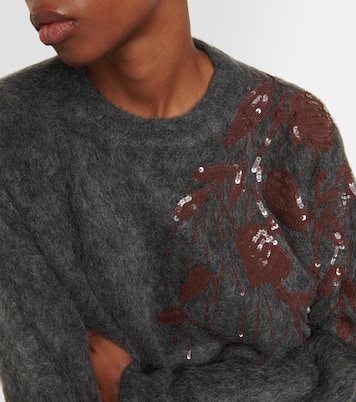 Mohair, wool and cashmere-blend sweater  | Brunello Cucinelli