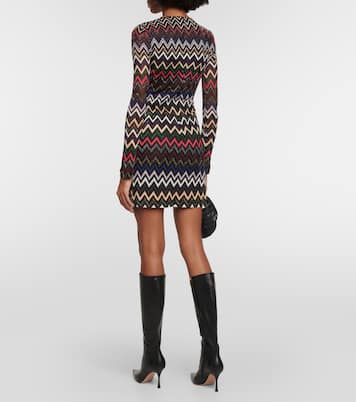 Zig-zag lamé minidress | Missoni