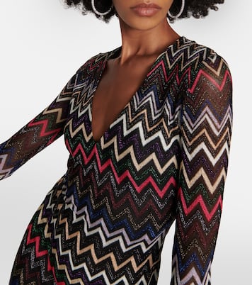 Zig-zag lamé minidress | Missoni