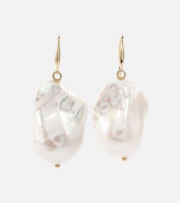 Boucles d'oreilles en or 14 ct et perles | Mateo