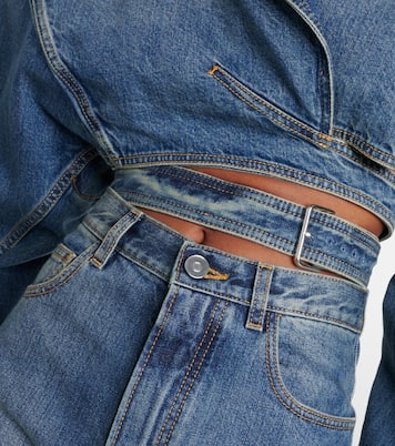 Giacca cropped di jeans | Alaïa
