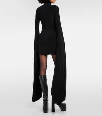 High-neck jersey minidress  | Norma Kamali