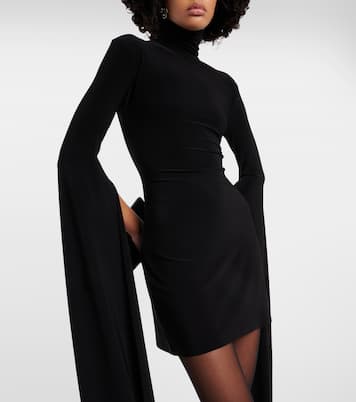 High-neck jersey minidress  | Norma Kamali