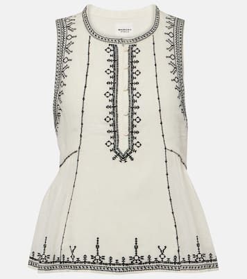 Besticktes Top Pagos aus Baumwolle | Marant Etoile