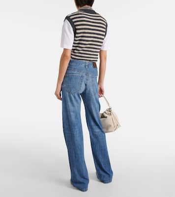 Jeans rectos de tiro alto | Brunello Cucinelli