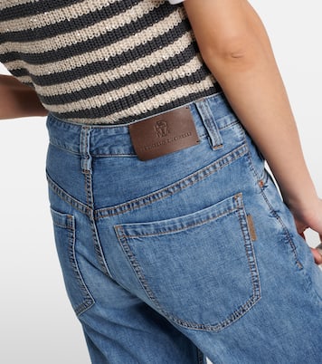 Jeans rectos de tiro alto | Brunello Cucinelli
