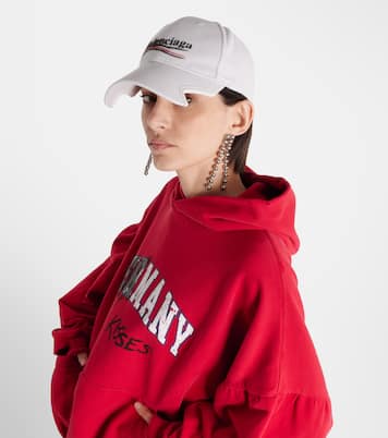 Gorra de dril de algodón con logo | Balenciaga