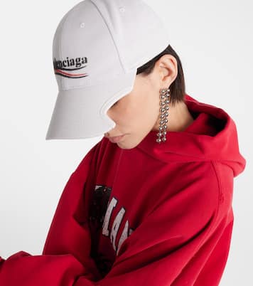 Gorra de dril de algodón con logo | Balenciaga