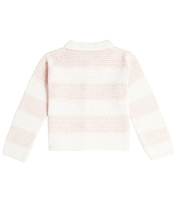 Cardigan Faro rayé en coton | Bonpoint