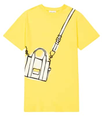错视效果棉质T恤式连衣裙 | Marc Jacobs Kids