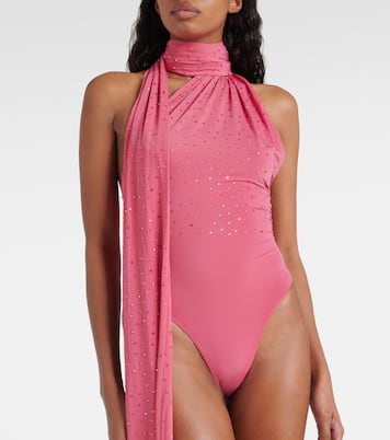 Body de jersey con cristales | Alex Perry