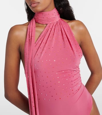 Body de jersey con cristales | Alex Perry