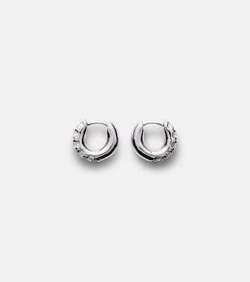 Orecchini Super Duper in oro bianco 14kt con diamanti | Roxanne First