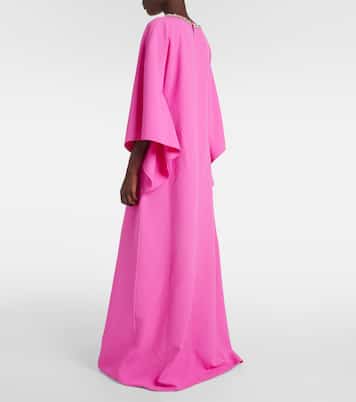 Verzierte Robe Amarella aus Crêpe | Safiyaa