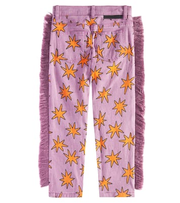 Bright Stars printed fringed jeans | Stella McCartney Kids