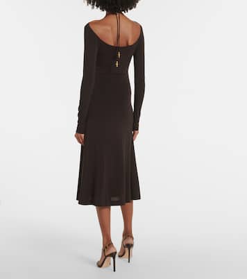 Abito midi con scollo bardot | Ferragamo