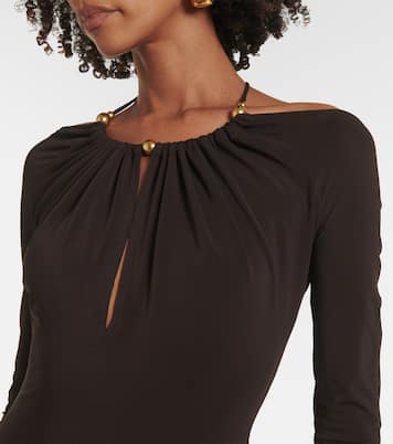 Abito midi con scollo bardot | Ferragamo