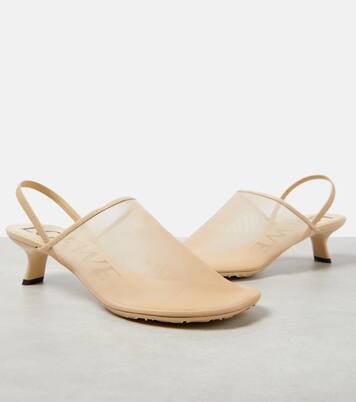 Pumps slingback Petal 45 in mesh | Loewe