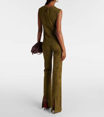 Pantaloni flared Kam 24 in suede | Stouls