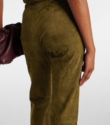 Pantaloni flared Kam 24 in suede | Stouls