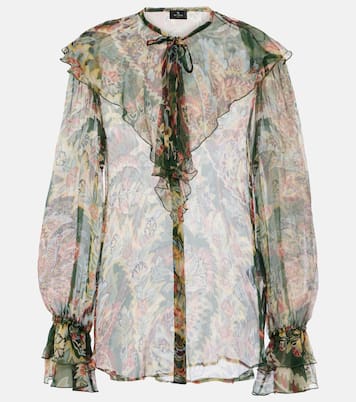 Blusa in seta con stampa | Etro