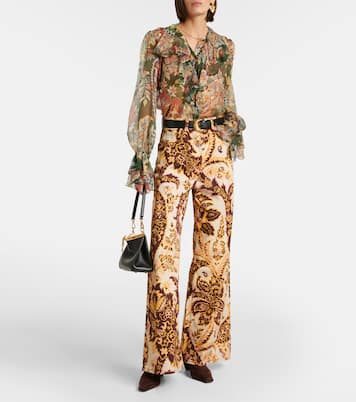 Blusa in seta con stampa | Etro